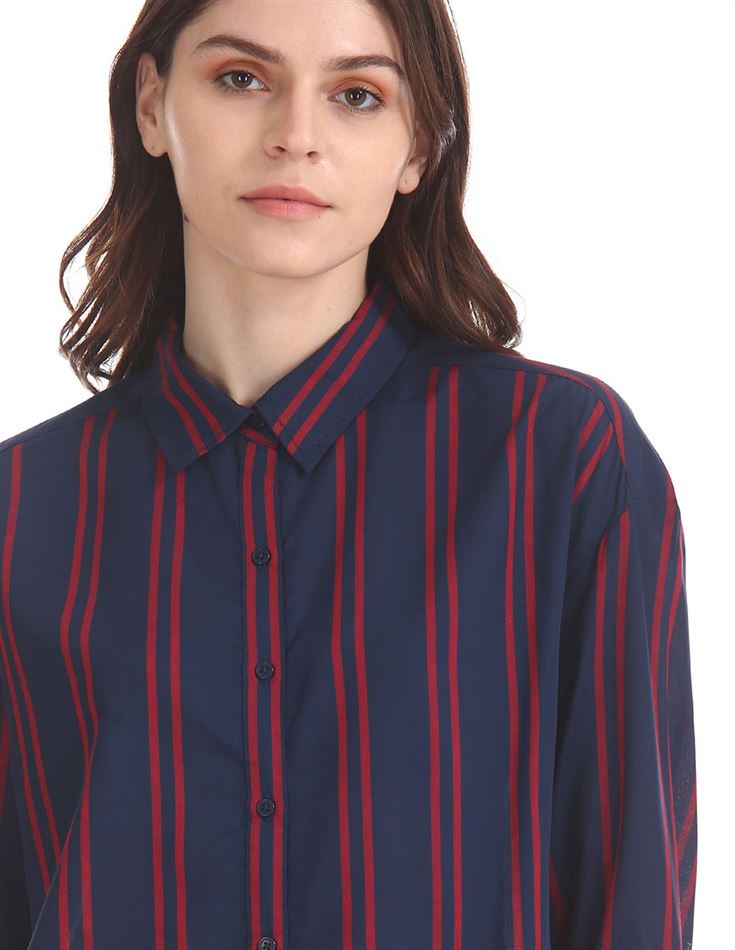 U.S. Polo Assn. Women Casual Wear Striped Shirt